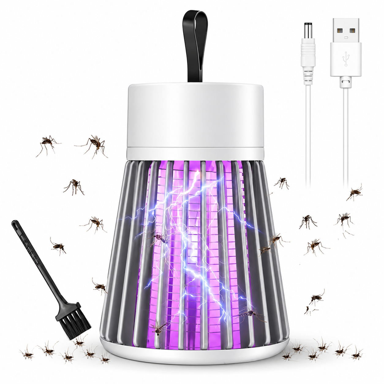 USB Powered Mosquito Killer Lamp | Electric LED Bug Zapper for Home & Indoor Use